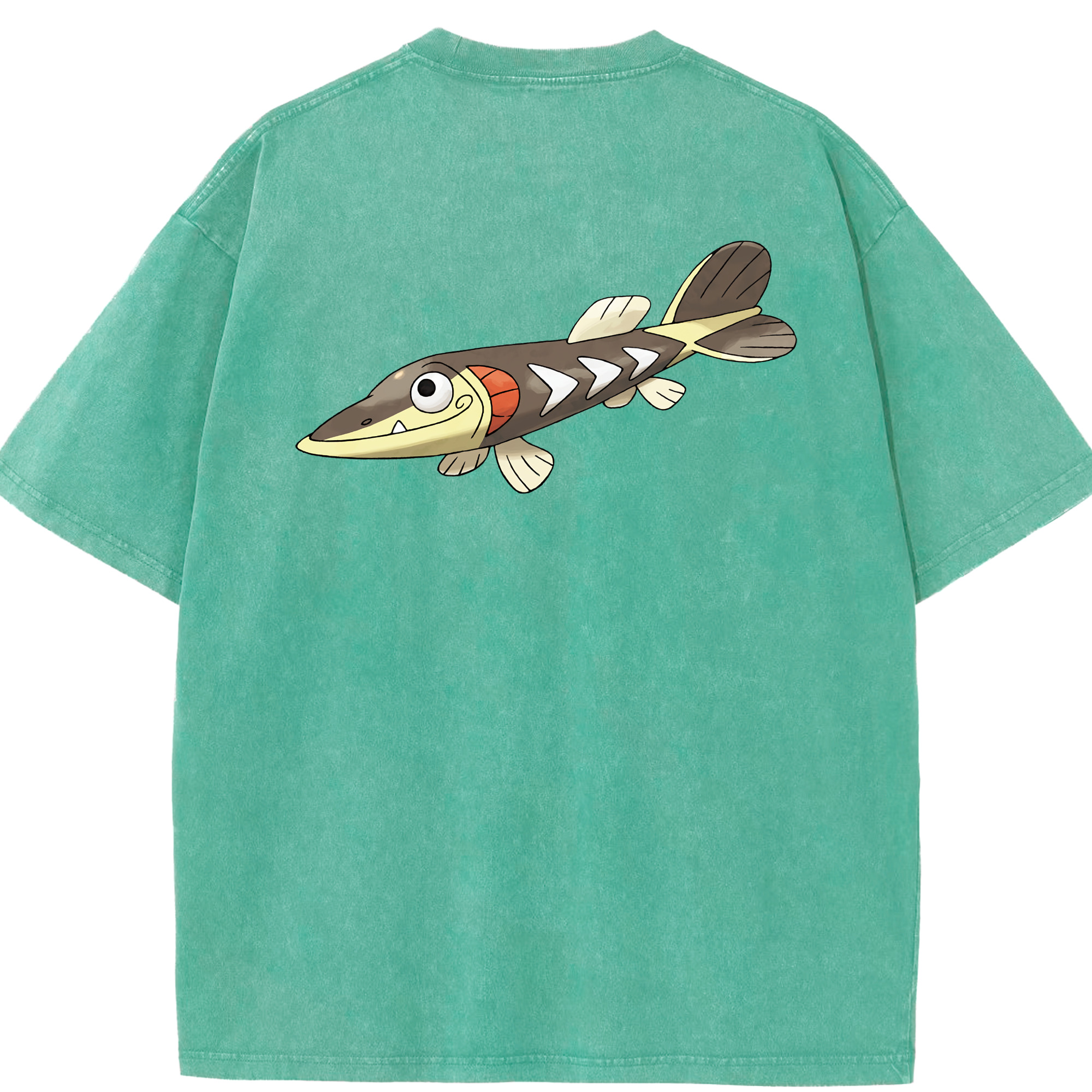 （画像用） ポケットモンスター Pokémon 綿100% ヴィンテージ風 半袖Tシャツ（背面プリント）